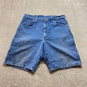 Wrangler Shorts Mens Size 36 Blue Carpenter Denim Jean Cotton Casual‎